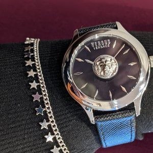 Versace Versus Logo Raised Lion Head Watch New in Box❤